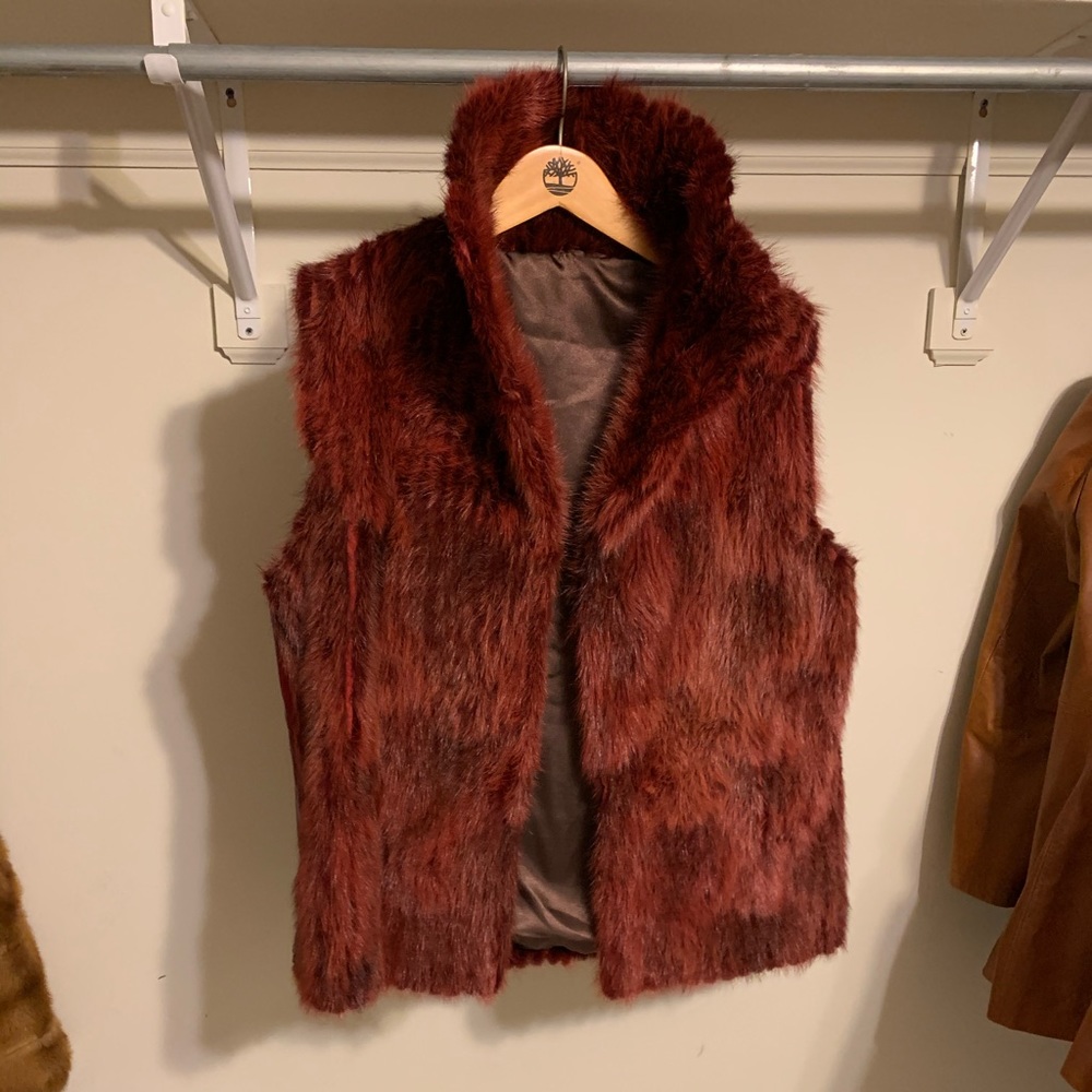 **Real Mink Vest- Custom Deep Red - High Quality … - image 8